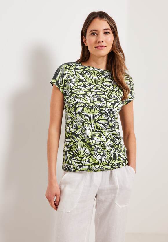 CECIL Burn | Easy Damen Out Online-Shop CECIL T-Shirt Khaki 