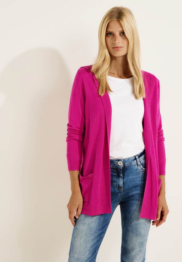 Pink - Damen CECIL CECIL Cool | Kapuzencardigan Online-Shop Offener