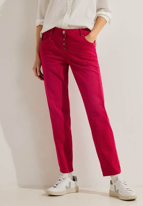 CECIL Elastische Casual Fit Hose Damen - Style Scarlett - Casual Red | CECIL  Online-Shop | Stoffhosen