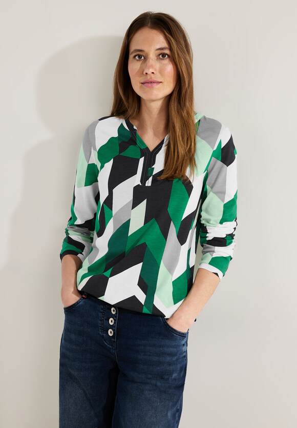 CECIL Langarmshirt mit Grafikprint Damen - Easy Green | CECIL Online-Shop