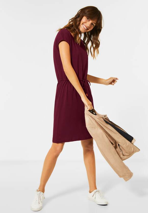 CECIL Jerseykleid in Unifarbe Damen - Jostaberry Red | CECIL Online-Shop