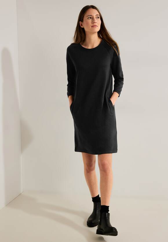 CECIL Jersey Kleid mit - Taschen Online-Shop Black Damen CECIL 