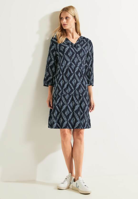 CECIL Kleid mit grafischem Print Damen - Night Sky Blue | CECIL Online-Shop