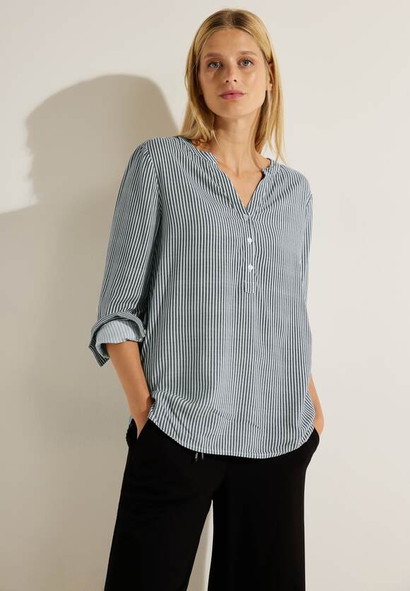 | CECIL Deep Blue Online-Shop CECIL mit Damen Streifenmuster - Bluse