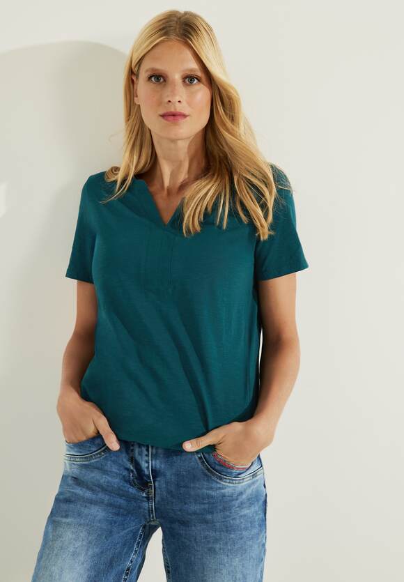 | CECIL effen Dames - Lake Green Online-Shop kleur Shirt in CECIL Deep
