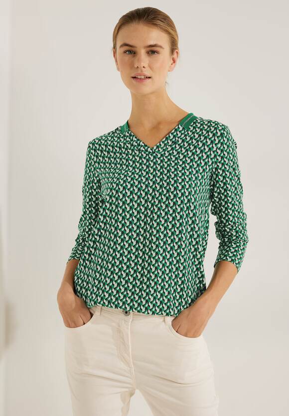 Green Damen CECIL CECIL Shirt Materialmix Easy Online-Shop - | im
