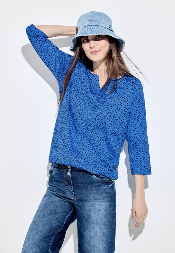 CECIL Shirt im Tunikastyle Damen - Campanula Blue | CECIL Online-Shop | Poloshirts