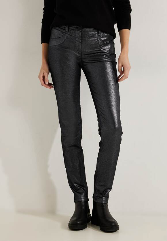 Hose Scarlett Casual | CECIL - Style Damen Fit Silver Coating - CECIL Metallic mit Online-Shop