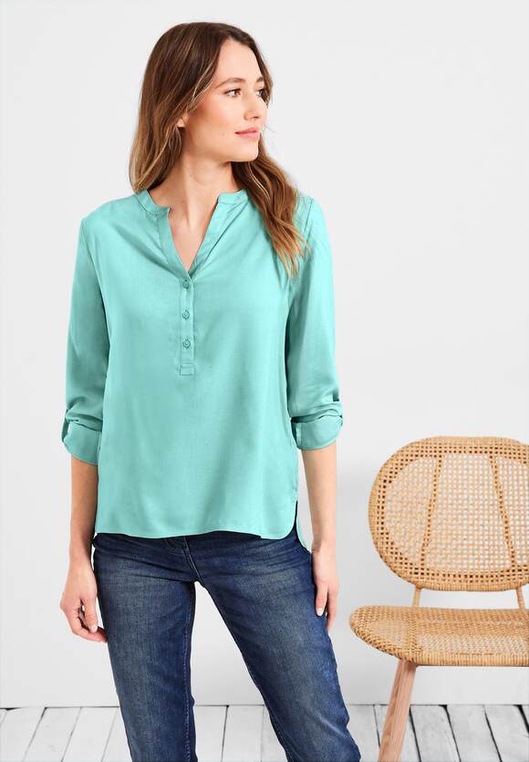 CECIL Bluse in Unifarbe Damen - Cool Mint Green | CECIL Online-Shop
