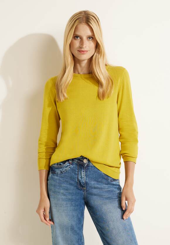 CECIL Basic Pullover Damen - Golden Yellow | CECIL Online-Shop | T-Shirts