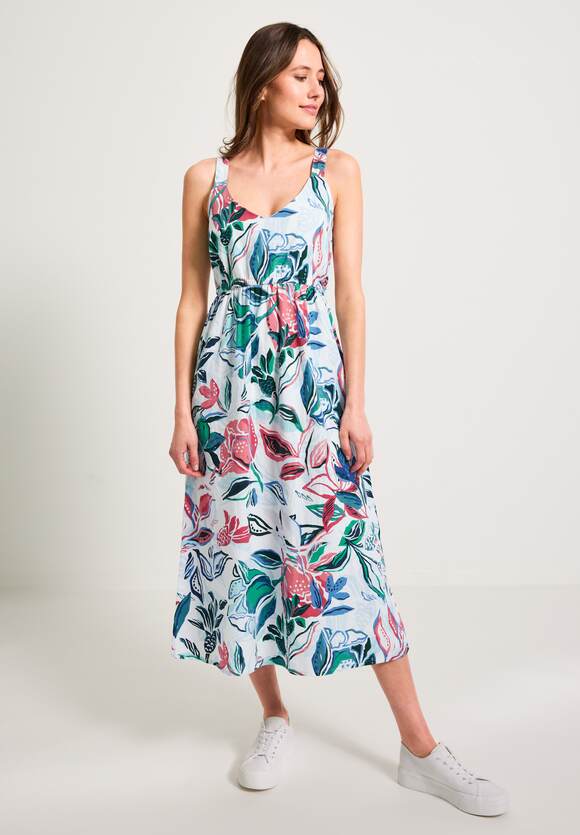 Kleid White Damen | CECIL Leinenmix - CECIL Online-Shop Midi