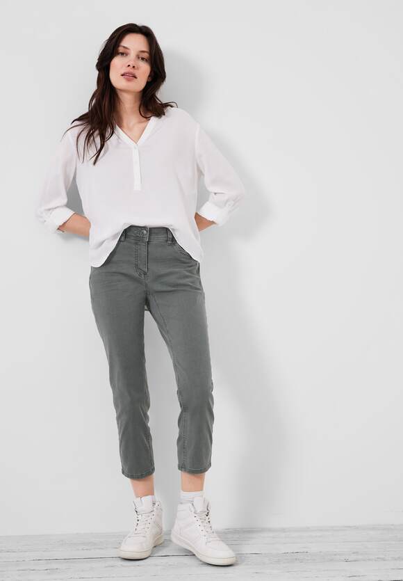 CECIL | Khaki Easy CECIL Damen Casual Fit - Style New York Online-Shop Hose -