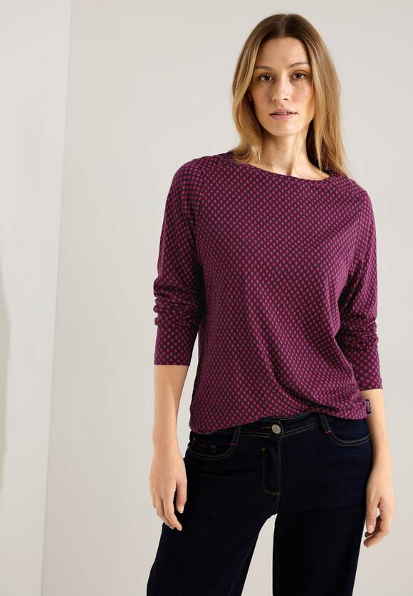 CECIL Langarmshirt mit Print Damen - Cosy Coral | CECIL Online-Shop
