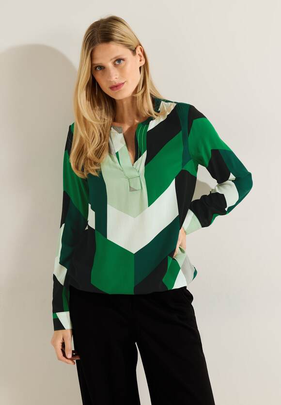 CECIL Print Langarmbluse Online-Shop Damen - Easy | Green CECIL