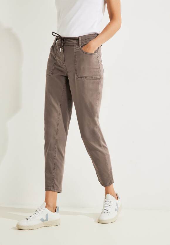 CECIL Loose Fit | Taupe Online-Shop Joggstyle Hose Style - CECIL - Tracey Damen Sporty