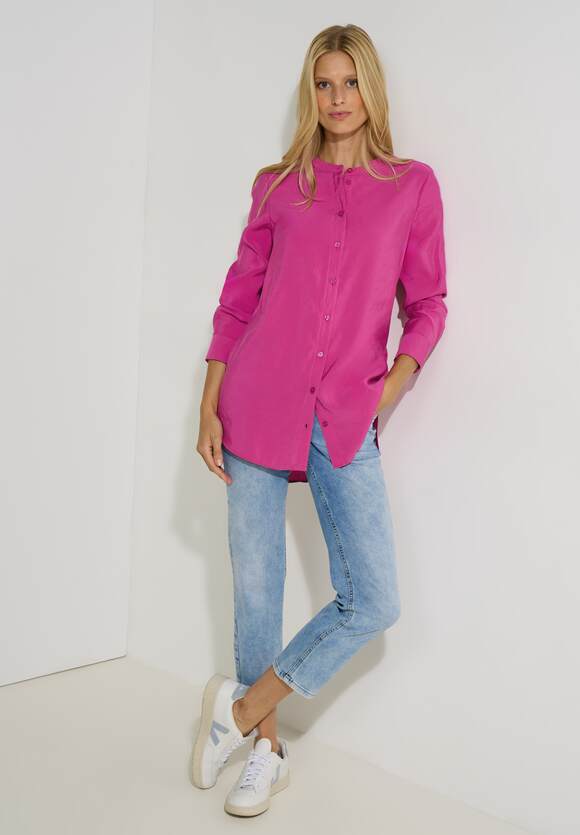 CECIL Longbluse in Unifarbe Damen Online-Shop Pink | - CECIL Cool
