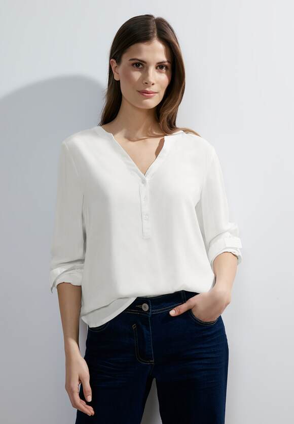 CECIL Turn-Up Bluse Damen - Vanilla White | CECIL Online-Shop