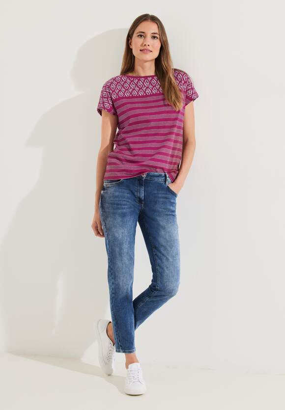 mit | CECIL Online-Shop CECIL Pink Damen Printmix - T-Shirt Cool