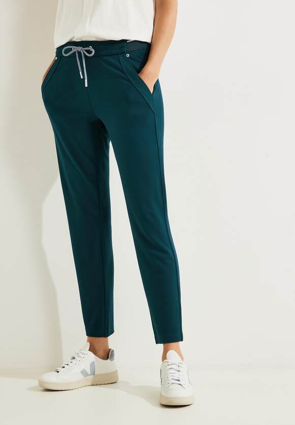 CECIL Casual Fit Hose CECIL Tracey - Lake | Deep - Green Style Damen Online-Shop