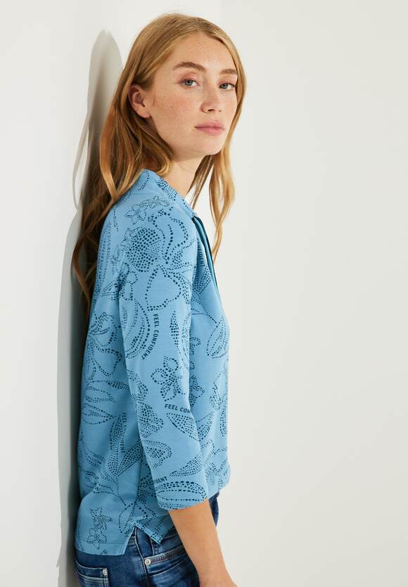 mit - Blumenprint Adriatic CECIL CECIL Blue Damenshirt | Damen Online-Shop