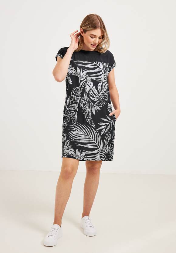 CECIL Print Mix Dress Dames - Carbon Online-Shop | CECIL Grey