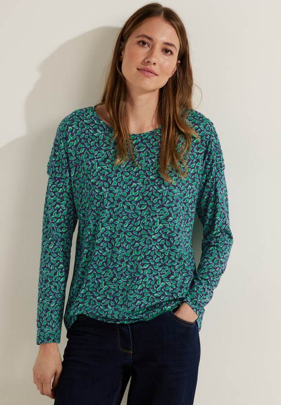 CECIL Minimalmuster Shirt CECIL Damen Online-Shop Easy - | Green