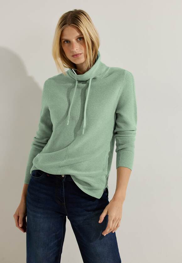 Pullover Melange CECIL Clear Green - Online-Shop Damen | Mix Sage Struktur CECIL