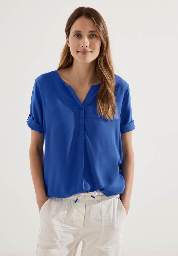 Unifarbe CECIL - Damen Blue Tunikashirt in CECIL | Sea Online-Shop