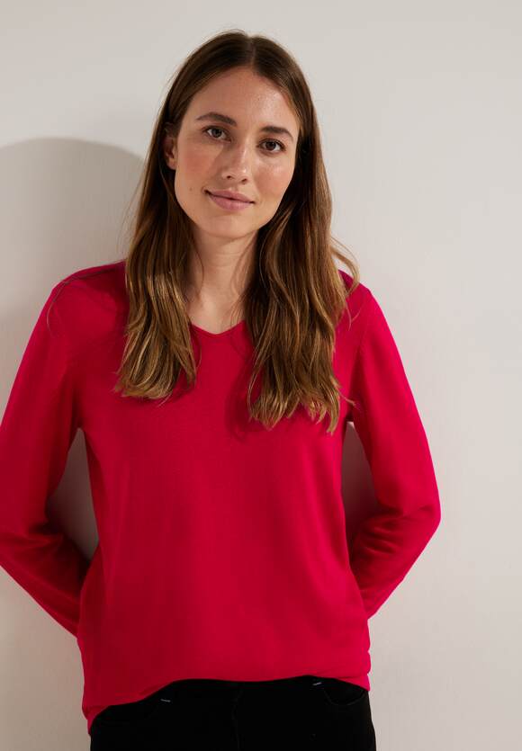 CECIL Feinstrick Pullover Damen - Casual Red | CECIL Online-Shop | T-Shirts