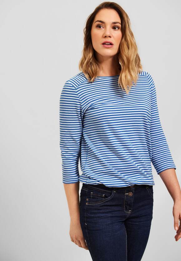 | Basic Online-Shop Campanula Damen Blue CECIL Streifenshirt - CECIL