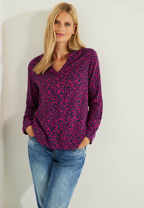 CECIL mit - Minimalprint CECIL Bluse Online-Shop Cool | Damen Pink
