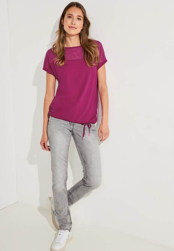 CECIL Burn Out CECIL Pink Cool - Online-Shop | Shirt Damen