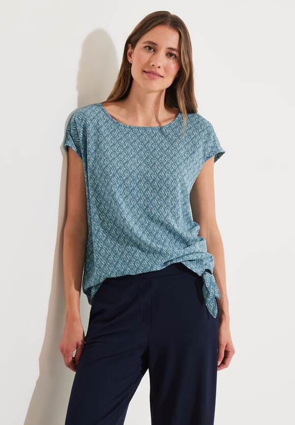 CECIL Bluse mit Knotendetail Damen Adriatic | CECIL Online-Shop - Blue
