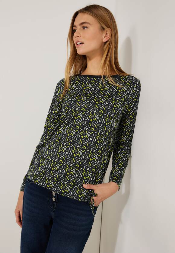 CECIL Shirt mit Minimalmuster Damen - Dynamic Khaki | CECIL Online-Shop