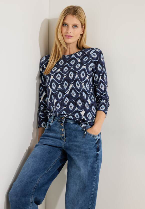 CECIL Langarmshirt mit Print Sky | Night Damen CECIL - Blue Online-Shop