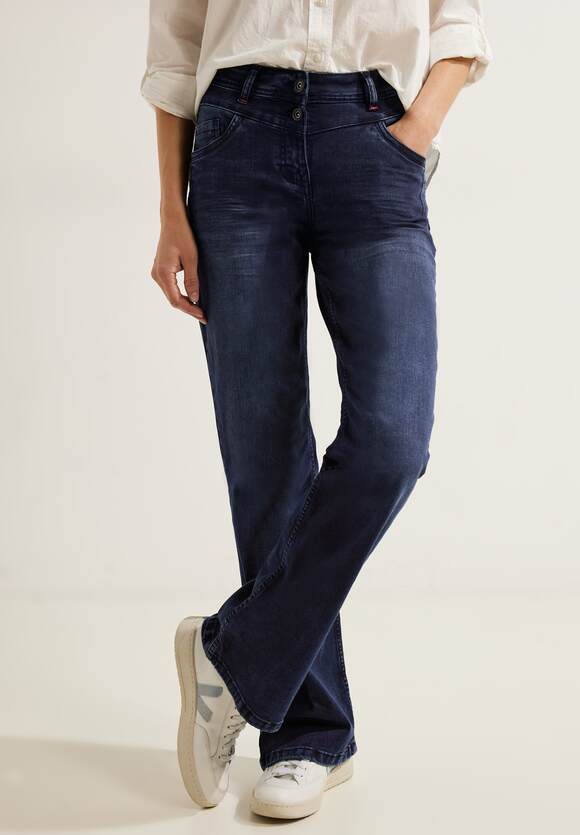 CECIL Bootcut Slim Fit Jeans Damen - Style Toronto - Blue Black Washed |  CECIL Online-Shop