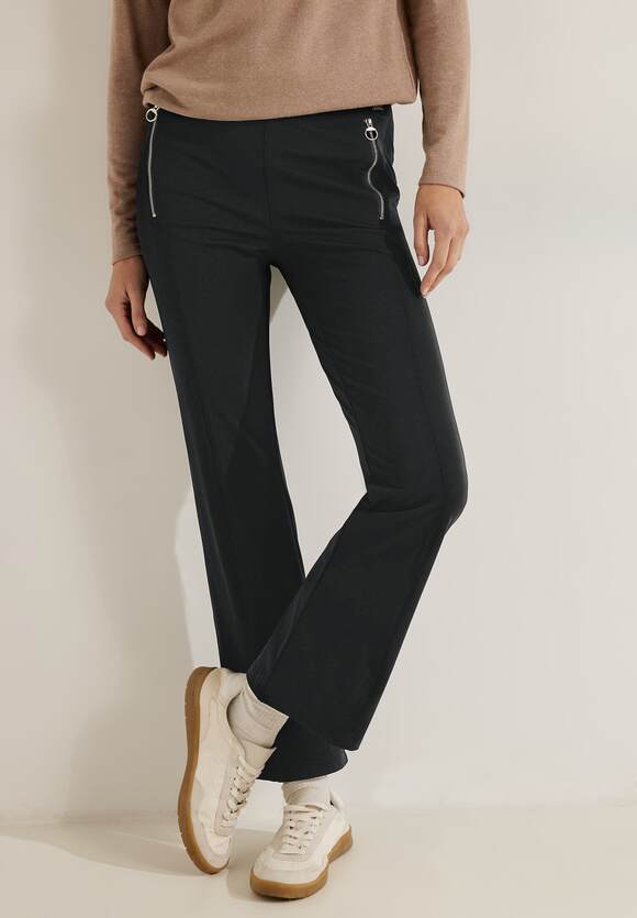Black Slim Hose CECIL | Damen - Bootcut CECIL Technostretch - Fit Online-Shop Style