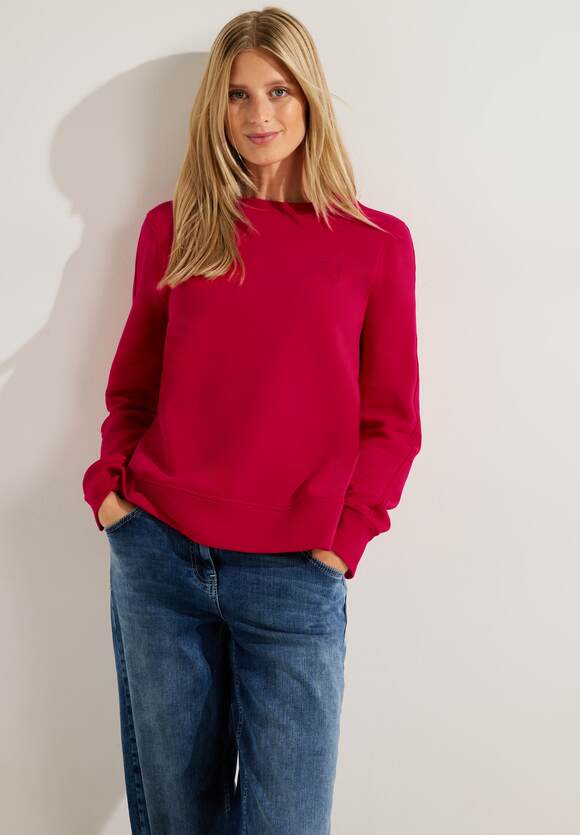CECIL Basic Sweatshirt Damen Casual - | Online-Shop Red CECIL