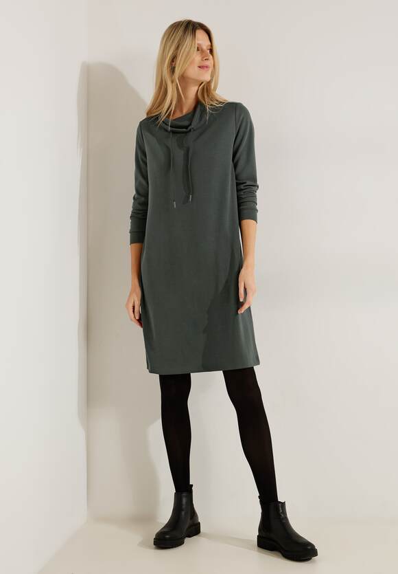 Online-Shop Volumenkragen CECIL - Dynamic Damen Khaki Kleid CECIL |