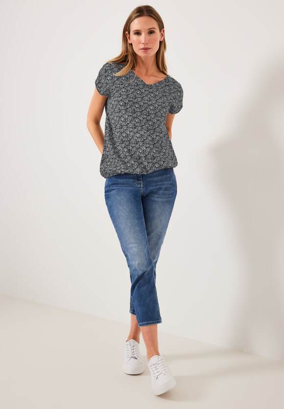 CECIL Minimalprint Bluse Damen - Carbon Grey | CECIL Online-Shop