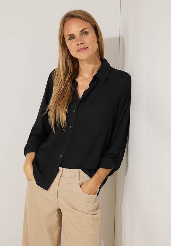 in - | Unifarbe Damen Bluse Online-Shop Black CECIL CECIL