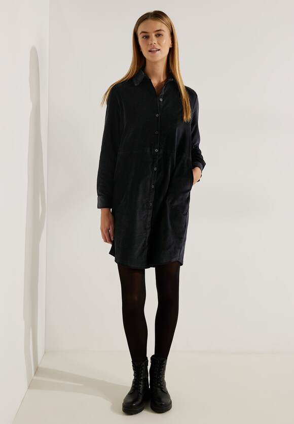 CECIL Kleid in Samt Optik Black Damen Online-Shop CECIL - 