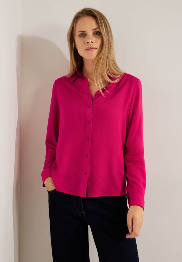 CECIL Bluse in Unifarbe Damen Cosy - | Online-Shop Coral CECIL