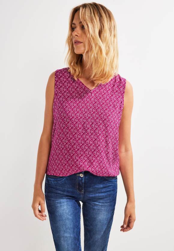 CECIL Minimal Print Bluse Cool | Pink - Damen CECIL Online-Shop