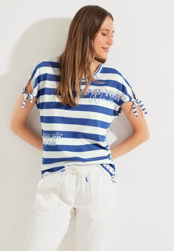 CECIL Cooles Streifenshirt Sea | CECIL Blue - Damen Online-Shop