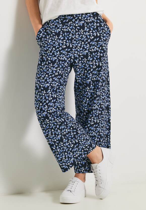 CECIL Casual Fit Printhose Damen - Style Neele - Deep Blue | CECIL  Online-Shop