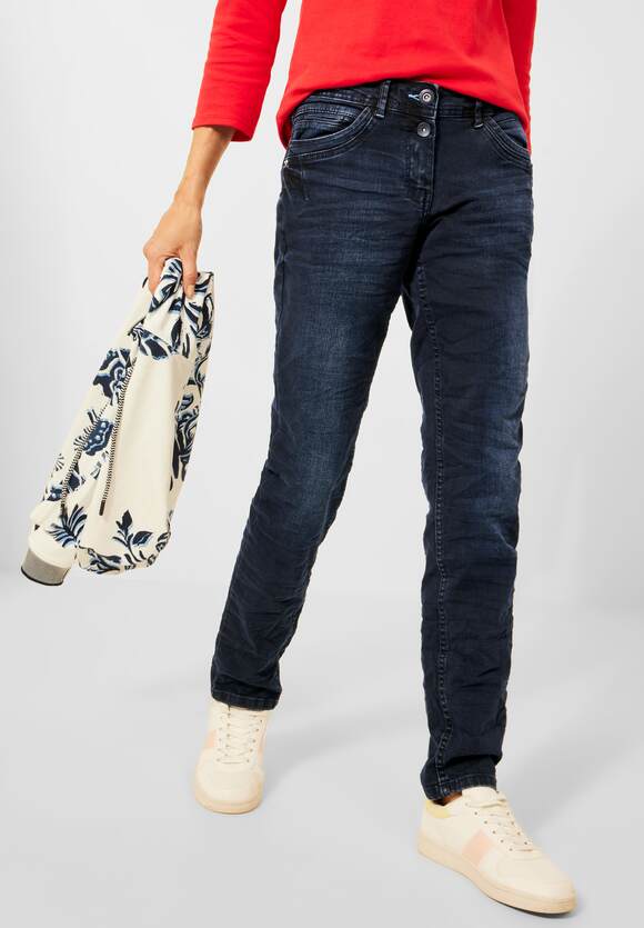 CECIL Loose-fit jeans Dames - Style Scarlett - Blue/black Used Wash | CECIL  Online-Shop