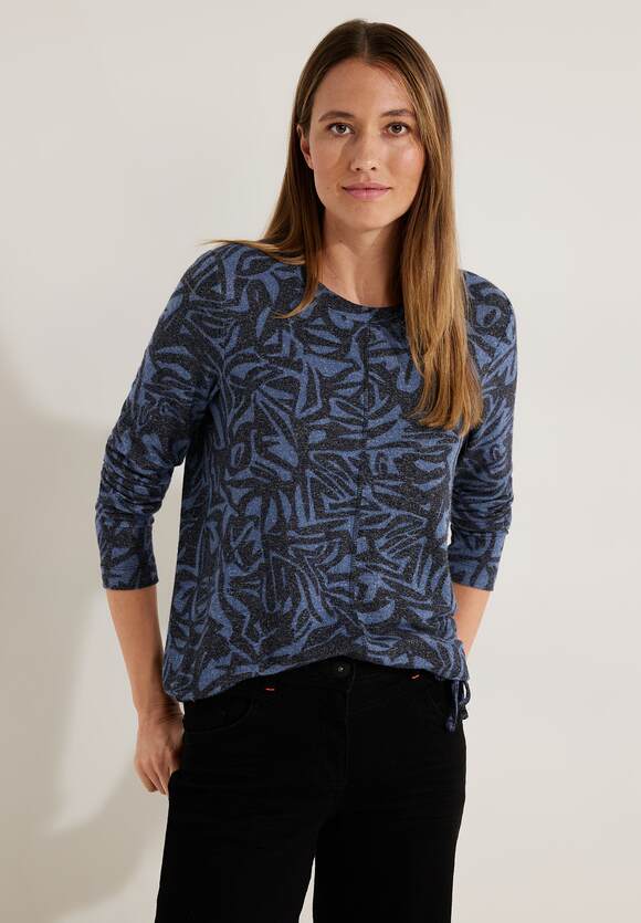 CECIL Langarmshirt mit Print Damen | CECIL Night - Blue Online-Shop Sky