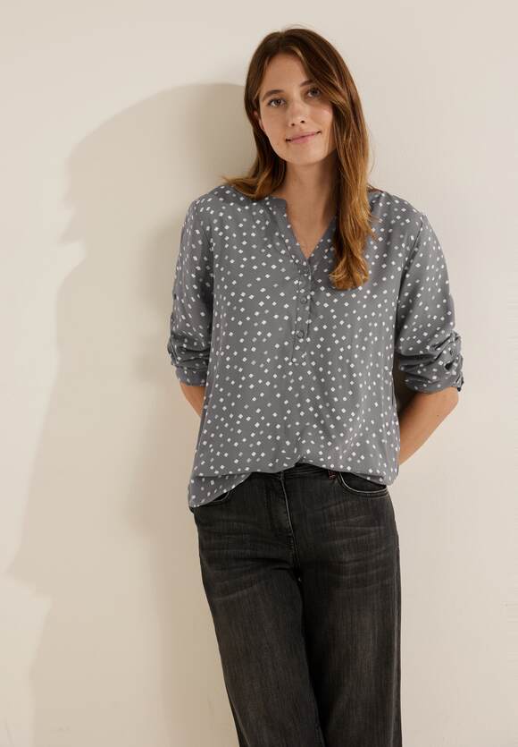 CECIL Bluse mit Punktemuster Damen - Graphite Light Grey | CECIL Online-Shop