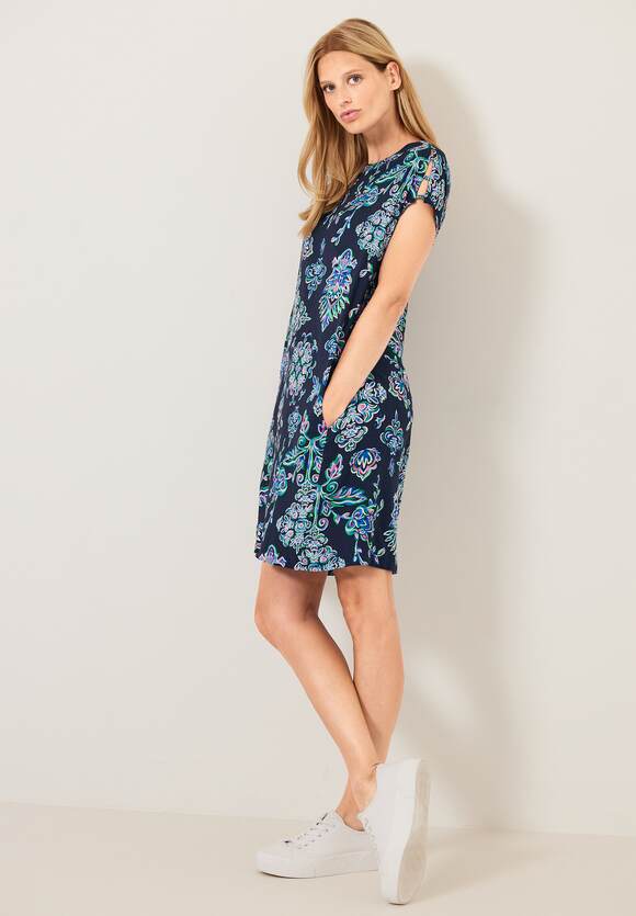 Online-Shop Deep Ornament | Damen CECIL Print Kleid CECIL - Blue